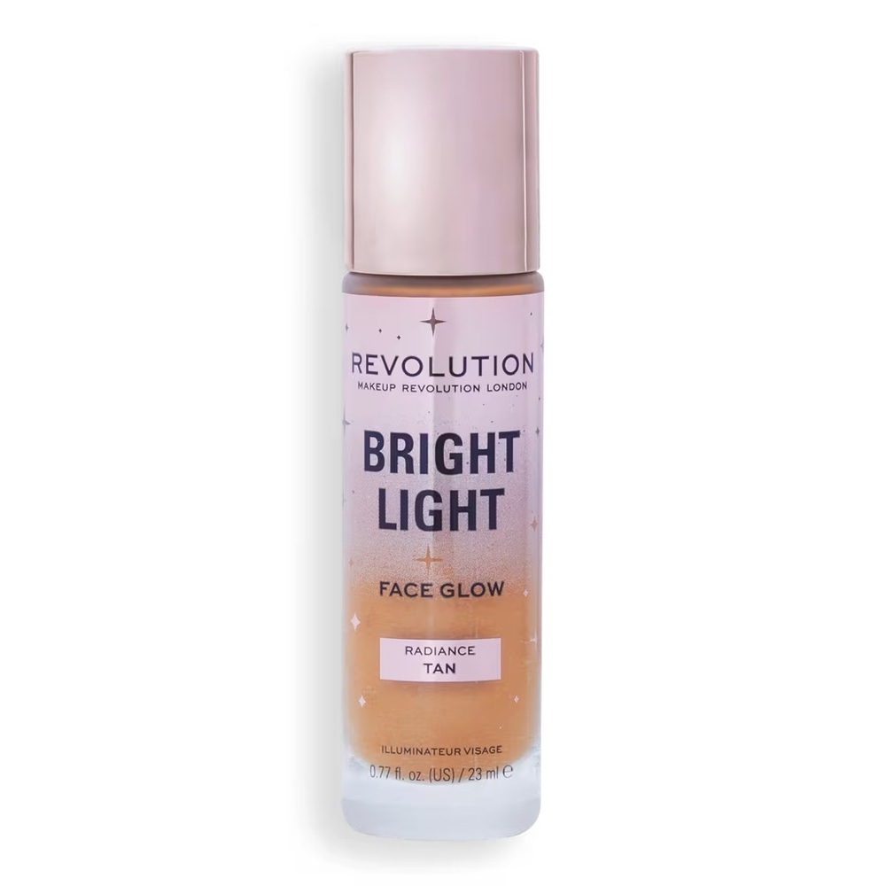 Revolution Beauty Bright Light Face Glow, Radiance Tan, NEW